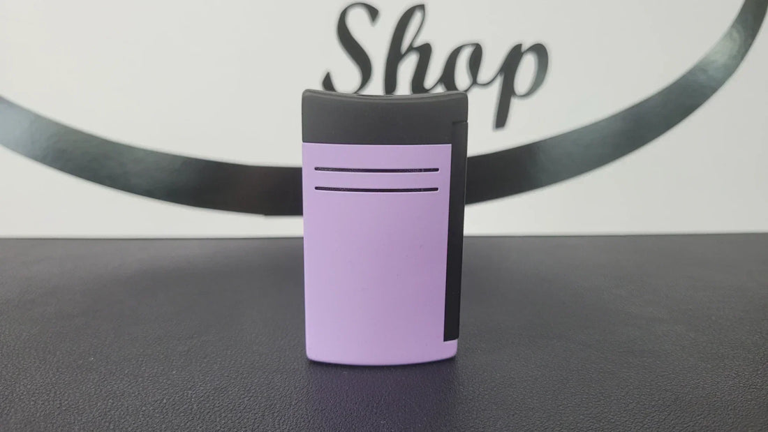 S.T. Dupont maxijet with matte lilac finish.