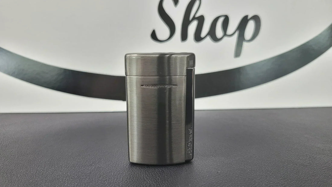 S.T. Dupont minijet with Gunmetal finish.