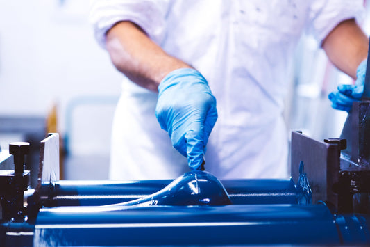 Natural lacquer being processed, a natural material used in luxury goods for over 2000 years.