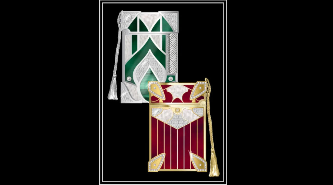 S.T. Dupont Haute Creation Maharaja and Maharani line 2 lighters 