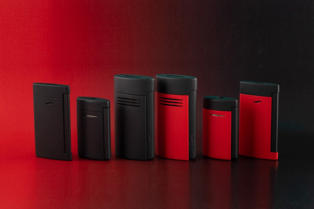 S.T. Dupont jet lighters, made in China.
