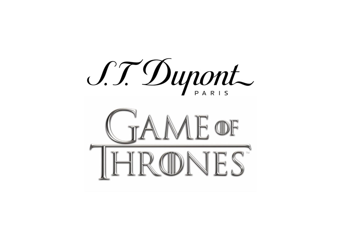 S.T. Dupont and Game of thrones logo in celebration of their collaboration.
