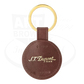 S.T. Dupont Pirates of the Caribbean Brown leather keychain  with S.T. Dupont and Disney markings