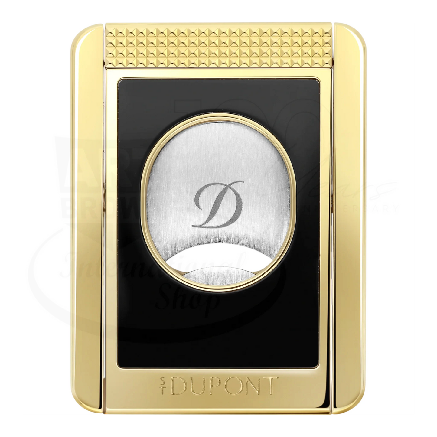 S.T. Dupont Black and Gold Cigar Cutter Stand, 003553