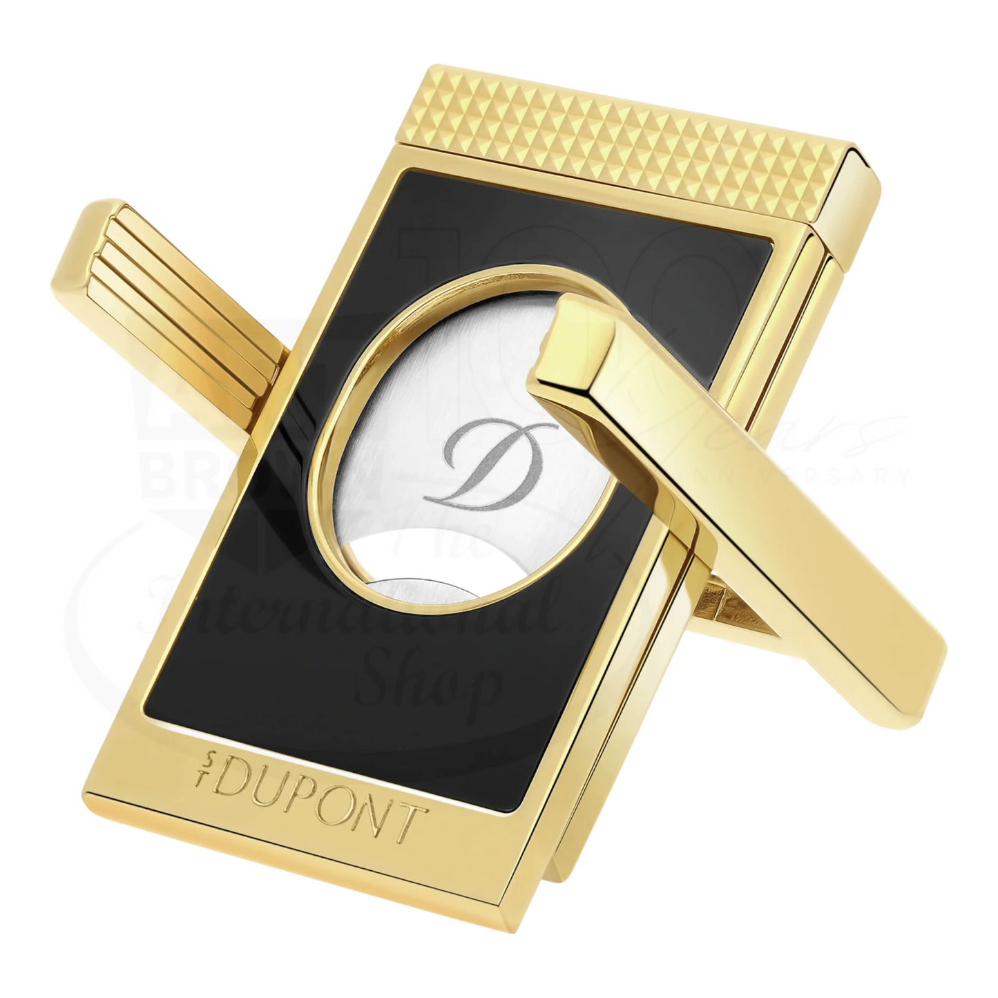 S.T. Dupont Black and Gold Cigar Cutter Stand, 003553