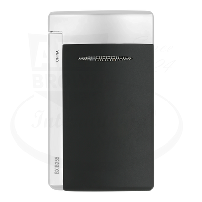 S.T. Dupont New Minijet 010815 matte black metal compact pocket lighter with silver accents