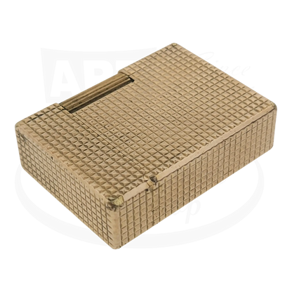 S.T. Dupont Ligne 1 BS 012110 gold metal luxury cigar lighter with diamond textured finish compact design