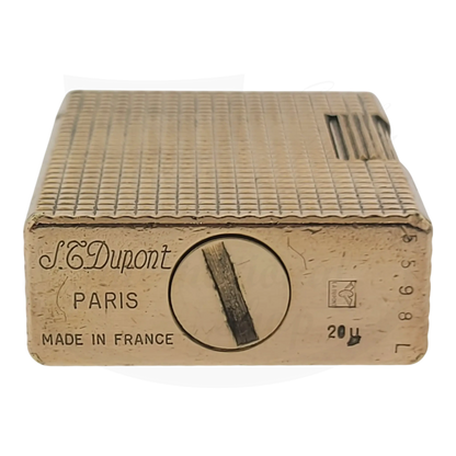 S.T. Dupont Ligne 1 BS 012110 gold metal vintage diamond patterned lighter with engraved details