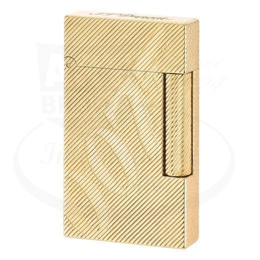 S.T. Dupont Ligne 2 Limited Edition James Bond 007 Gold Lighter 016168 gold guilloche soft flame design