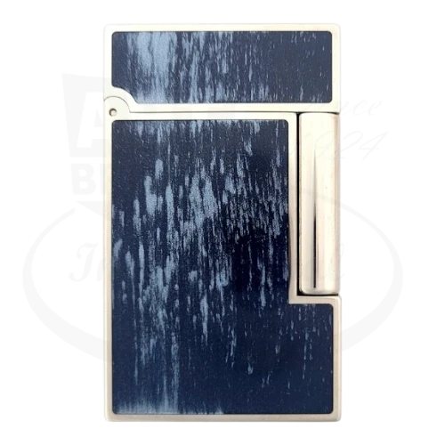 S.T. Dupont Limited Edition Atelier Lighter 016261 palladium natural blue lacquer with painted mother of pearl, 75 anniversary lighter