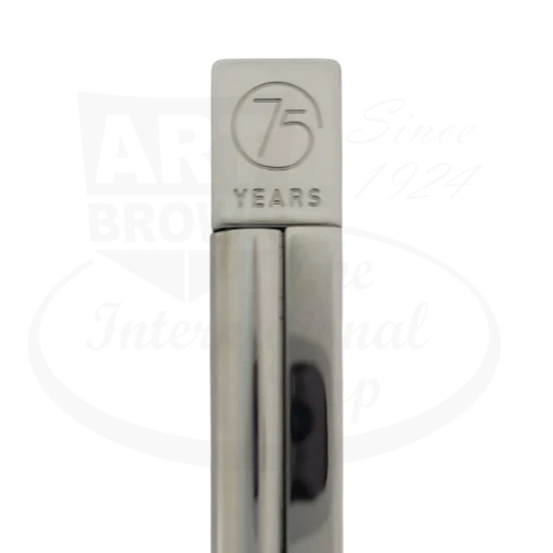 S.T. Dupont Limited Edition Atelier Lighter 016261 palladium finish engraved 75 years logo slim rectangular shape