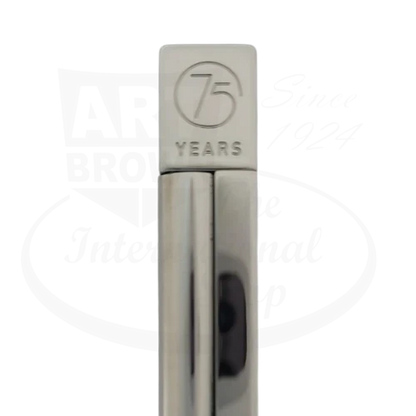 S.T. Dupont Limited Edition Atelier Lighter 016261 palladium finish engraved 75 years logo slim rectangular shape