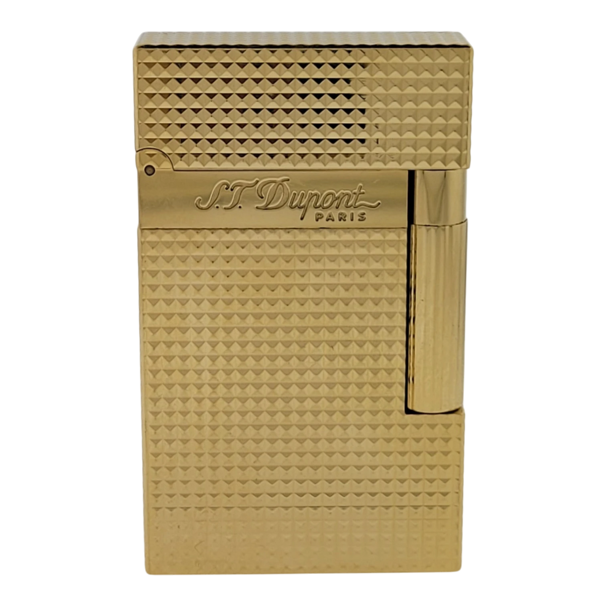 S.T. Dupont Display Model Ligne 2 Diamond Head Gold Lighter, 016284-D