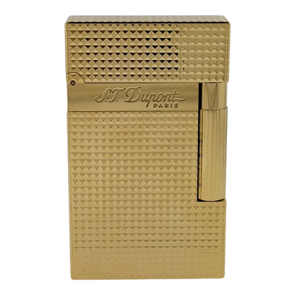 S.T. Dupont Display Model Ligne 2 Diamond Head Gold Lighter, 016284-D
