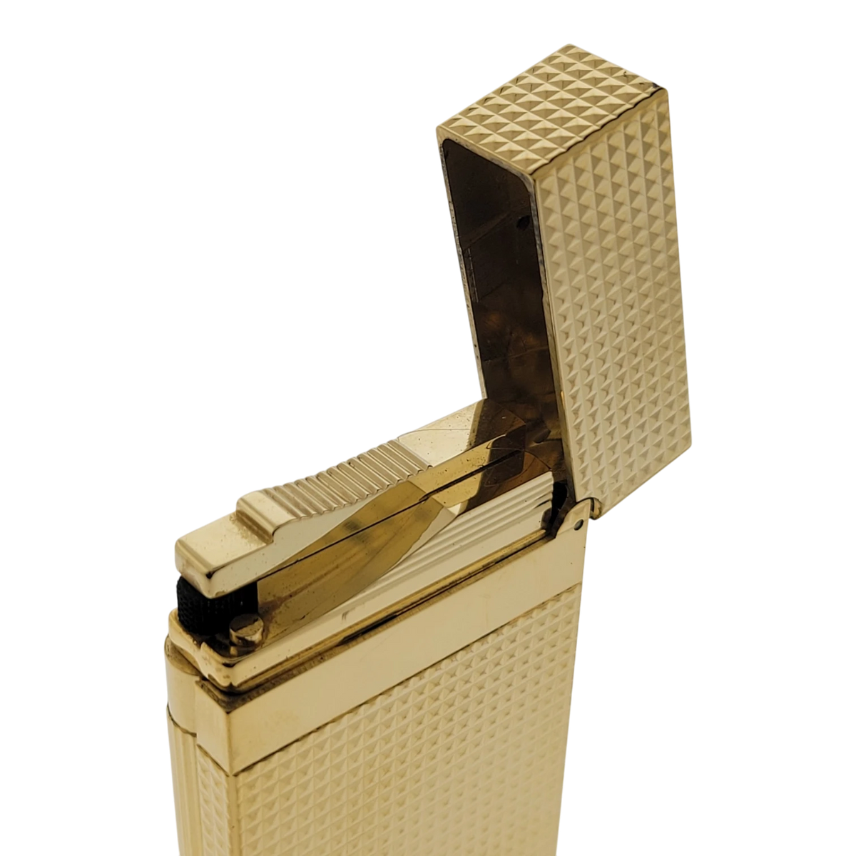 S.T. Dupont Display Model Ligne 2 Diamond Head Gold Lighter, 016284-D