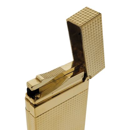S.T. Dupont Display Model Ligne 2 Diamond Head Gold Lighter, 016284-D