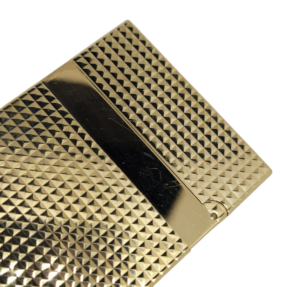 S.T. Dupont Display Model Ligne 2 Diamond Head Gold Lighter, 016284-D