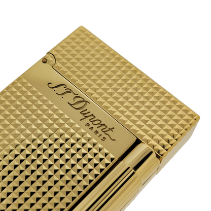S.T. Dupont Display Model Ligne 2 Diamond Head Gold Lighter, 016284-D