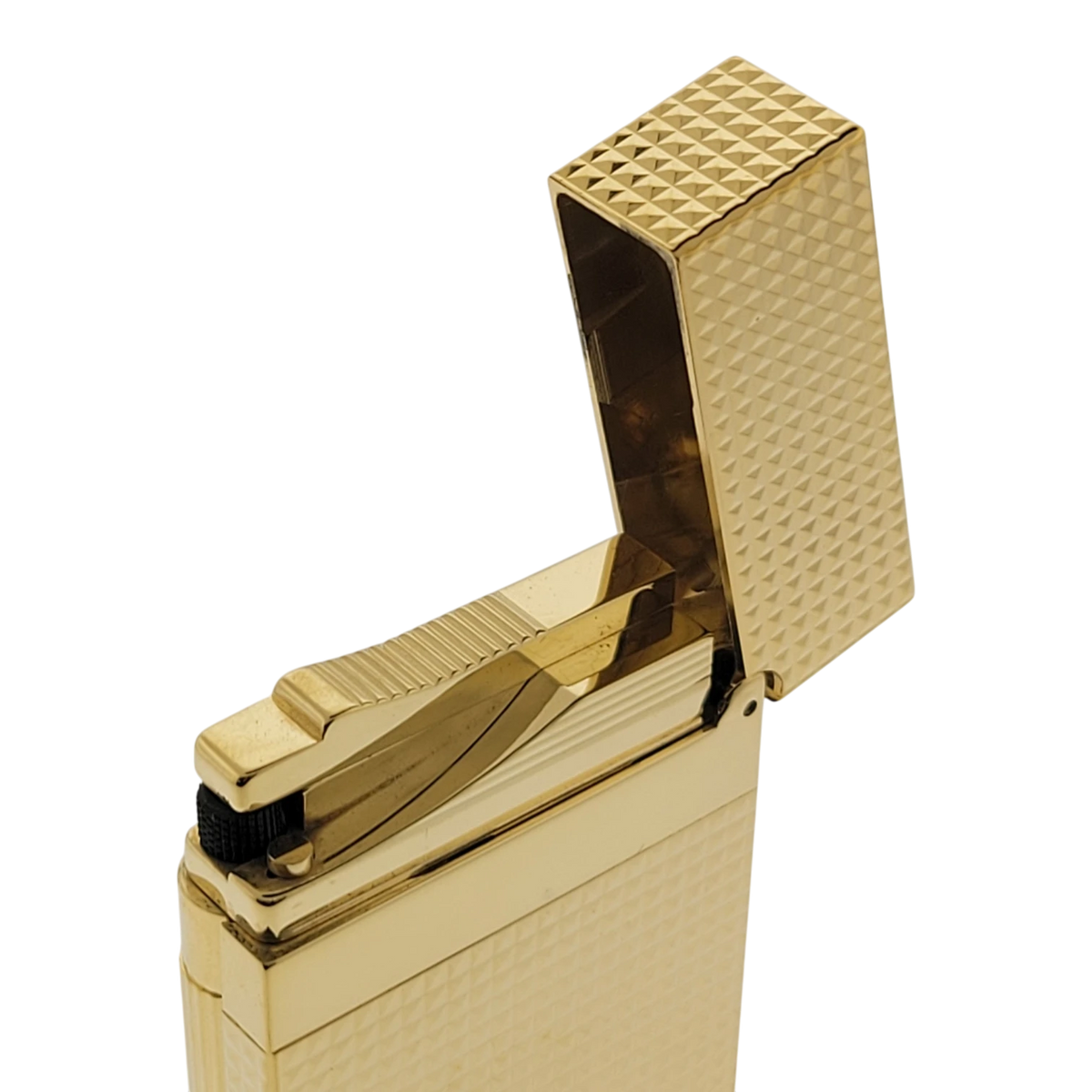 S.T. Dupont Display Model Ligne 2 Diamond Head Gold Lighter, 016284-D