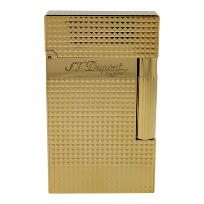 S.T. Dupont Display Model Ligne 2 Diamond Head Gold Lighter, 016284-D