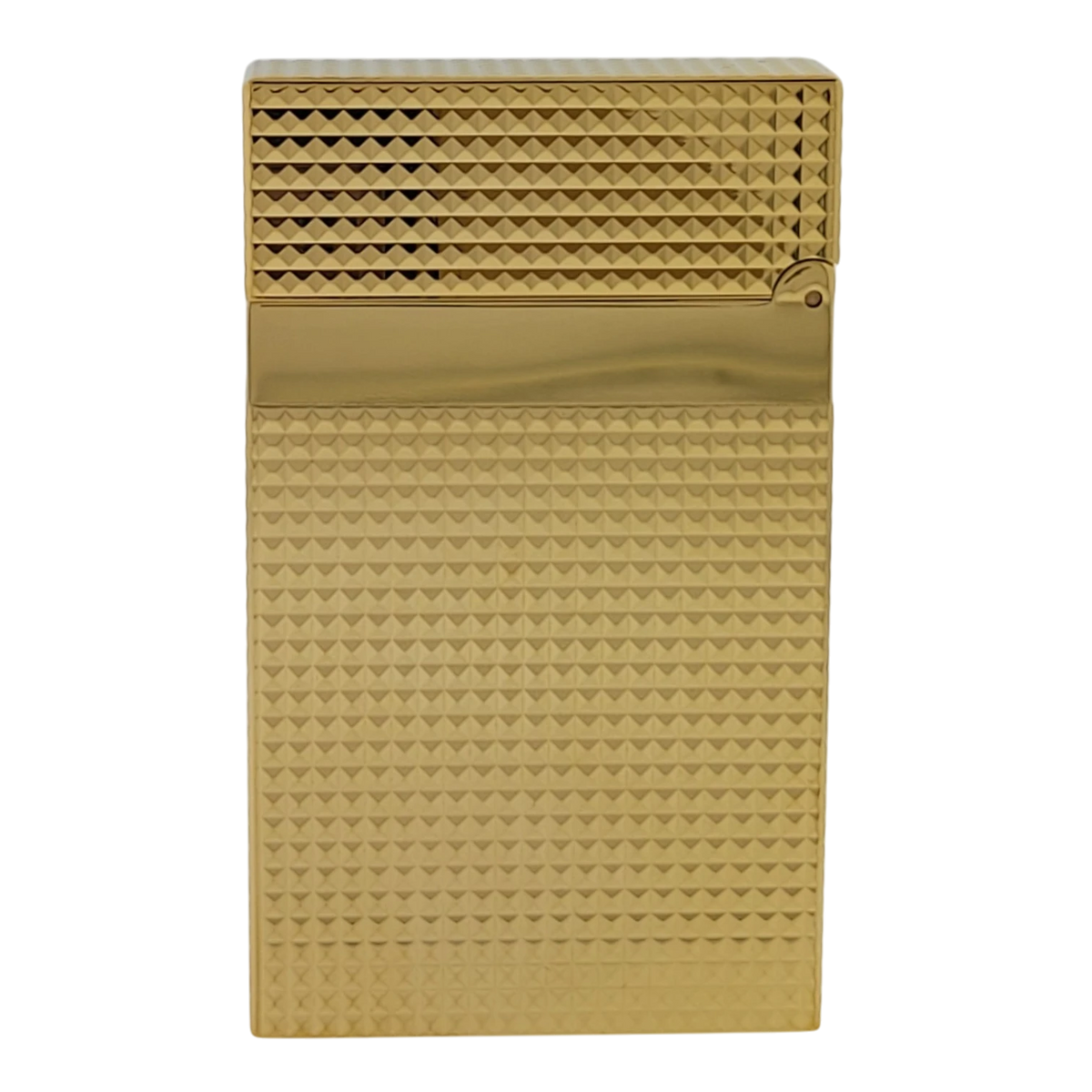 S.T. Dupont Display Model Ligne 2 Diamond Head Gold Lighter, 016284-D