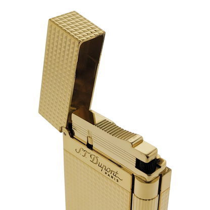 S.T. Dupont Display Model Ligne 2 Diamond Head Gold Lighter, 016284-D