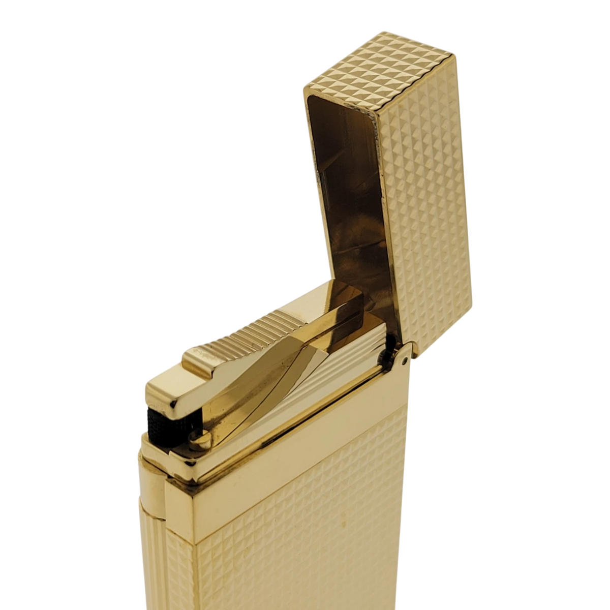 S.T. Dupont Display Model Ligne 2 Diamond Head Gold Lighter, 016284-D