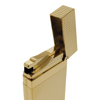 S.T. Dupont Display Model Ligne 2 Diamond Head Gold Lighter, 016284-D
