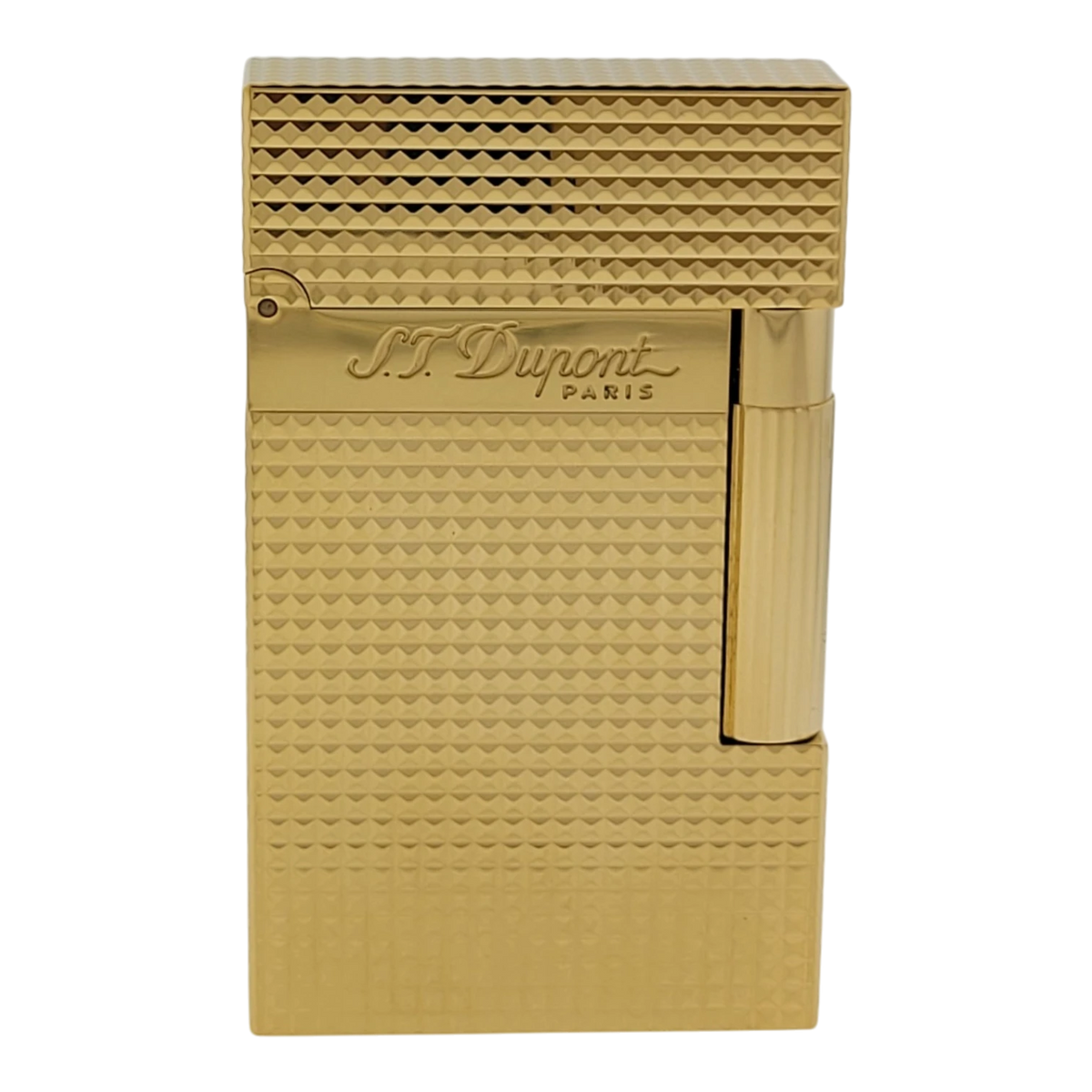 S.T. Dupont Display Model Ligne 2 Diamond Head Gold Lighter, 016284-D