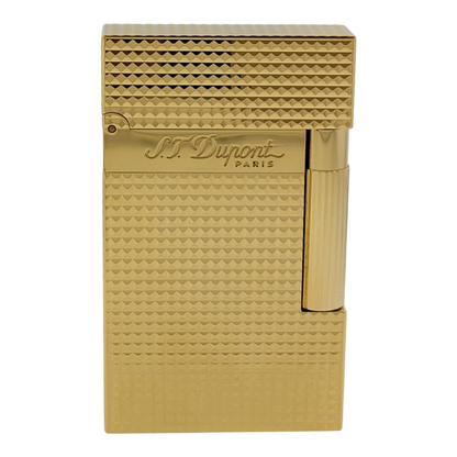 S.T. Dupont Display Model Ligne 2 Diamond Head Gold Lighter, 016284-D
