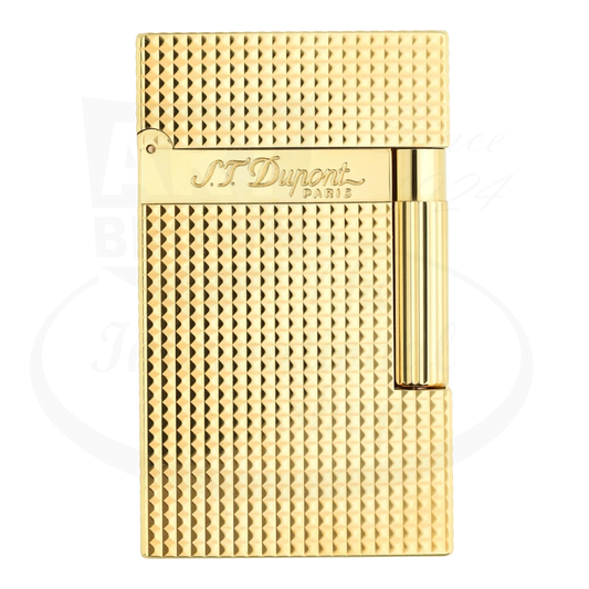 S.T. Dupont Ligne 2 Diamond Head Gold Lighter, 016284