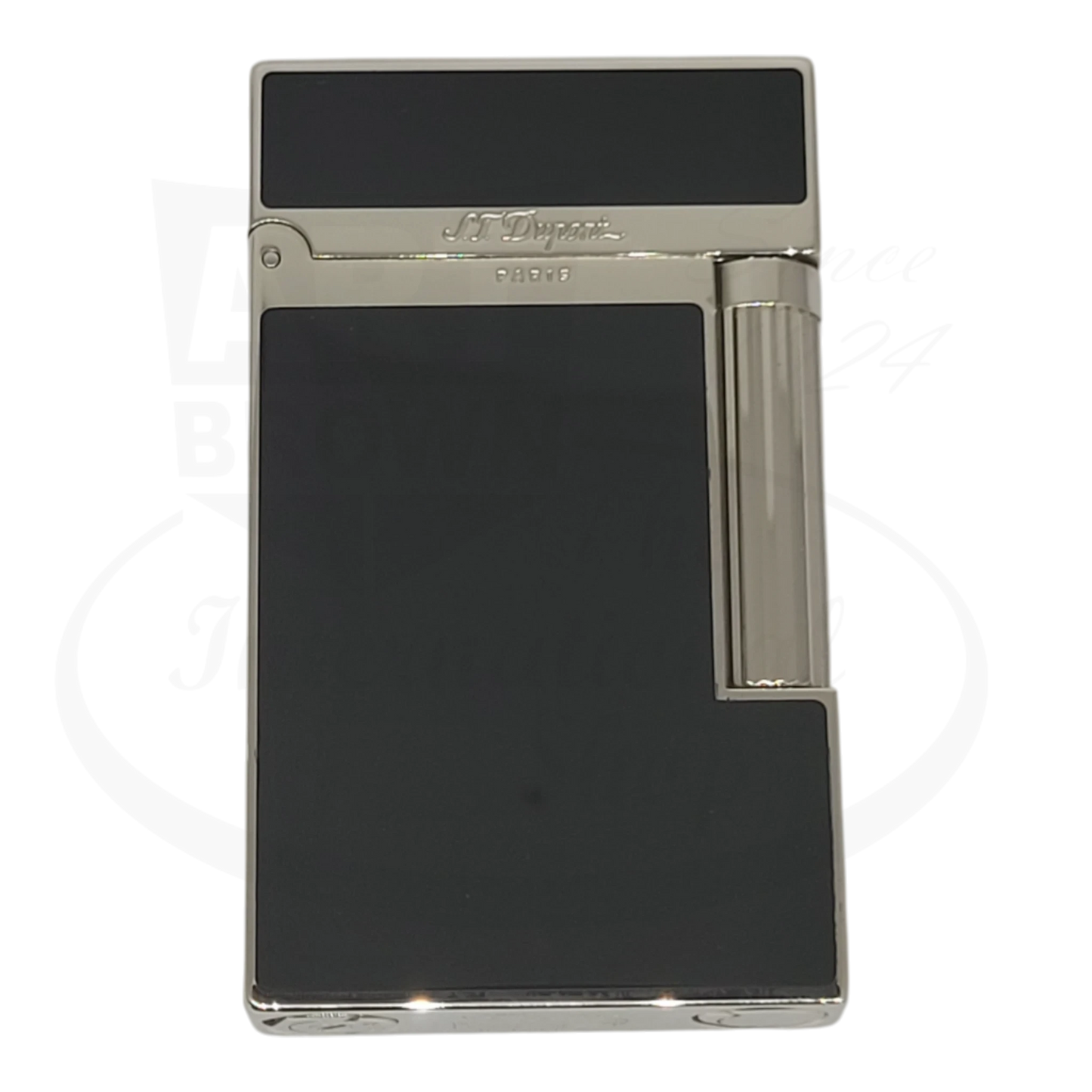 S.T. Dupont Ligne 2 Montparnasse 016296-D3 black Chinese lacquer and palladium lighter rectangular shape