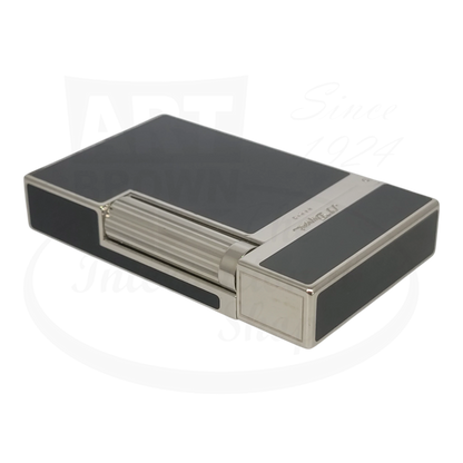 S.T. Dupont Ligne 2 Montparnasse 016296-D3 black lacquer palladium trim rectangular lighter with sleek design