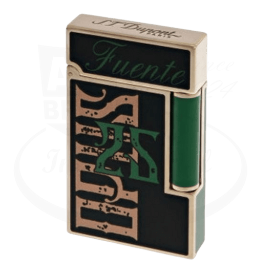 S.T. Dupont Ligne 2 Limited Edition Fuente Green Lighter 016321 pink gold green black compact rectangular design