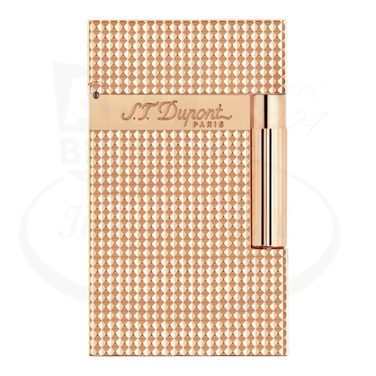 S.T. Dupont Ligne 2 Diamond Head Rose Gold Lighter, 016424