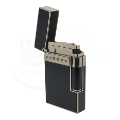 S.T. Dupont Limited Edition Ligne 2 Black & Palladium Diamond Drops v2 Lighter, 016478-D1