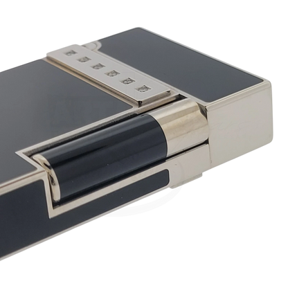 S.T. Dupont Limited Edition Ligne 2 Black & Palladium Diamond Drops v2 Lighter, 016478-D1