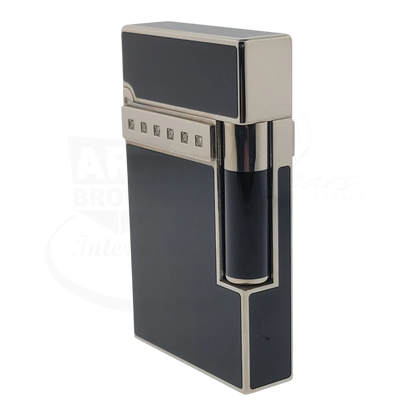S.T. Dupont Limited Edition Ligne 2 Black & Palladium Diamond Drops v2 Lighter, 016478-D1