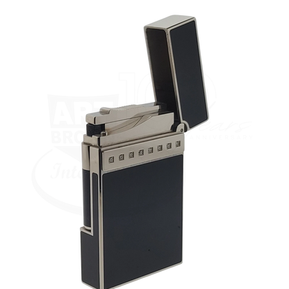 S.T. Dupont Limited Edition Ligne 2 Black & Palladium Diamond Drops v2 Lighter, 016478-D1