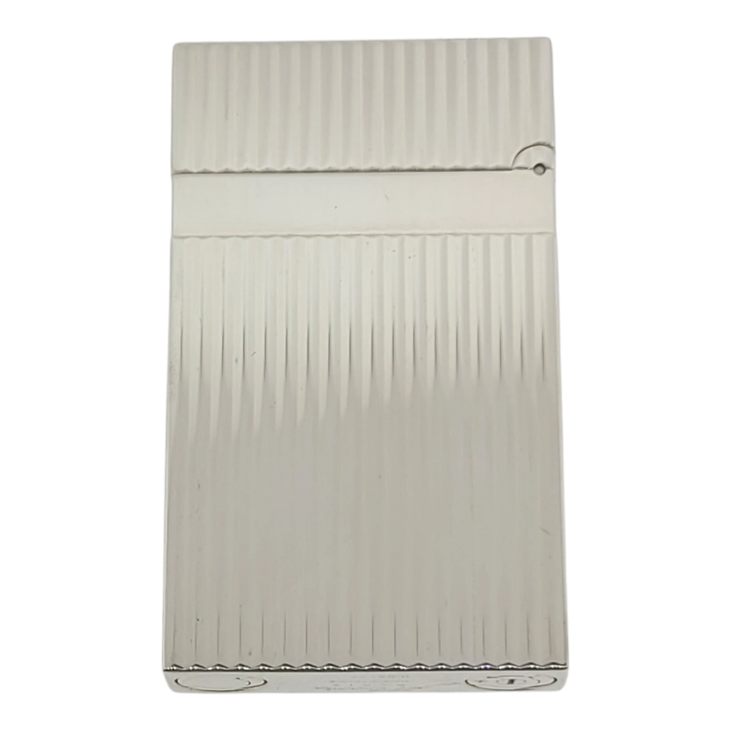 S.T. Dupont Display Model Ligne 2 Vertical Lines Silver Lighter, 016817-D3