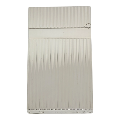 S.T. Dupont Display Model Ligne 2 Vertical Lines Silver Lighter, 016817-D3