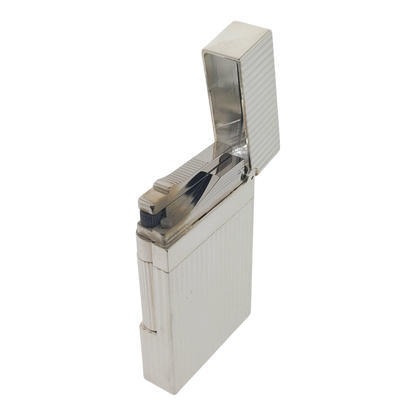 S.T. Dupont Display Model Ligne 2 Vertical Lines Silver Lighter, 016817-D3