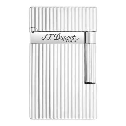 S.T. Dupont Display Model Ligne 2 Vertical Lines Silver Lighter, 016817-D3