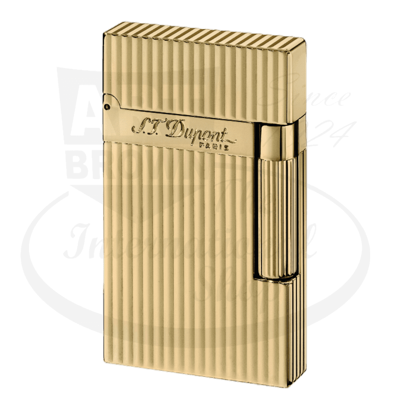 S.T. Dupont Display Model Ligne 2 Vertical Lines Gold Lighter, 016827-D1