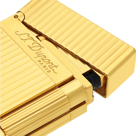 S.T. Dupont Ligne 2 Vertical Lines Gold Lighter, 016827