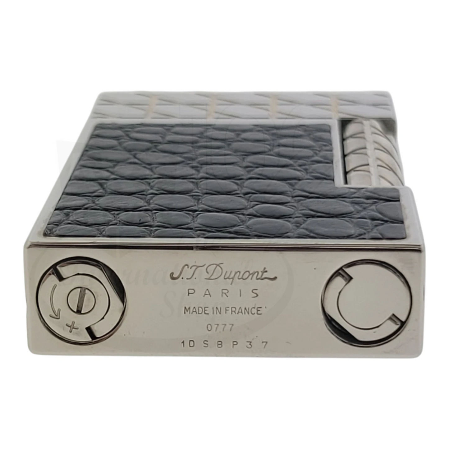 S.T. Dupont Limited Edition Alligator Leather & Palladium Lighter, 016852