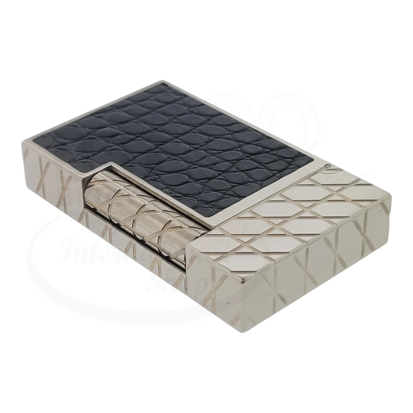 S.T. Dupont Limited Edition Alligator Leather & Palladium Lighter, 016852