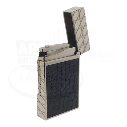 S.T. Dupont Limited Edition Alligator Leather & Palladium Lighter, 016852
