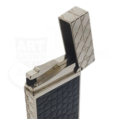 S.T. Dupont Limited Edition Alligator Leather & Palladium Lighter, 016852