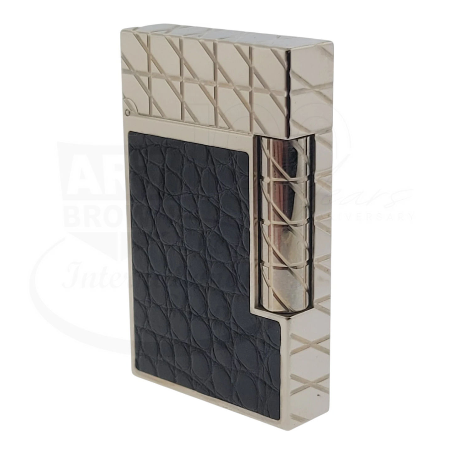 S.T. Dupont Limited Edition Alligator Leather & Palladium Lighter, 016852
